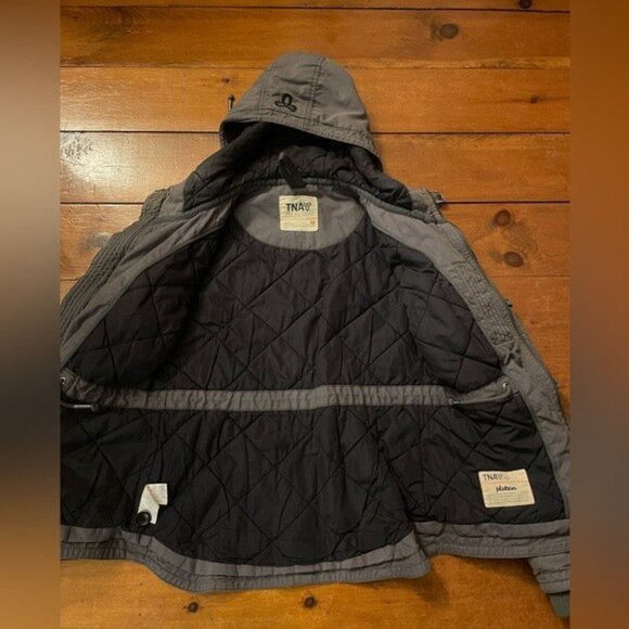 TNA Platoon Military Utility Grey Jacket Women's Medium - Picture 4 of 8